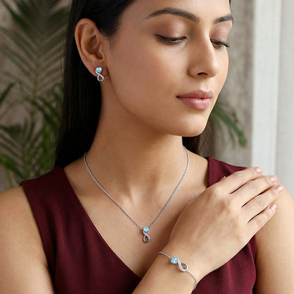 Silver Heart Everlasting Set of 3