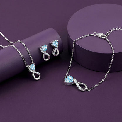 Silver Heart Everlasting Set of 3