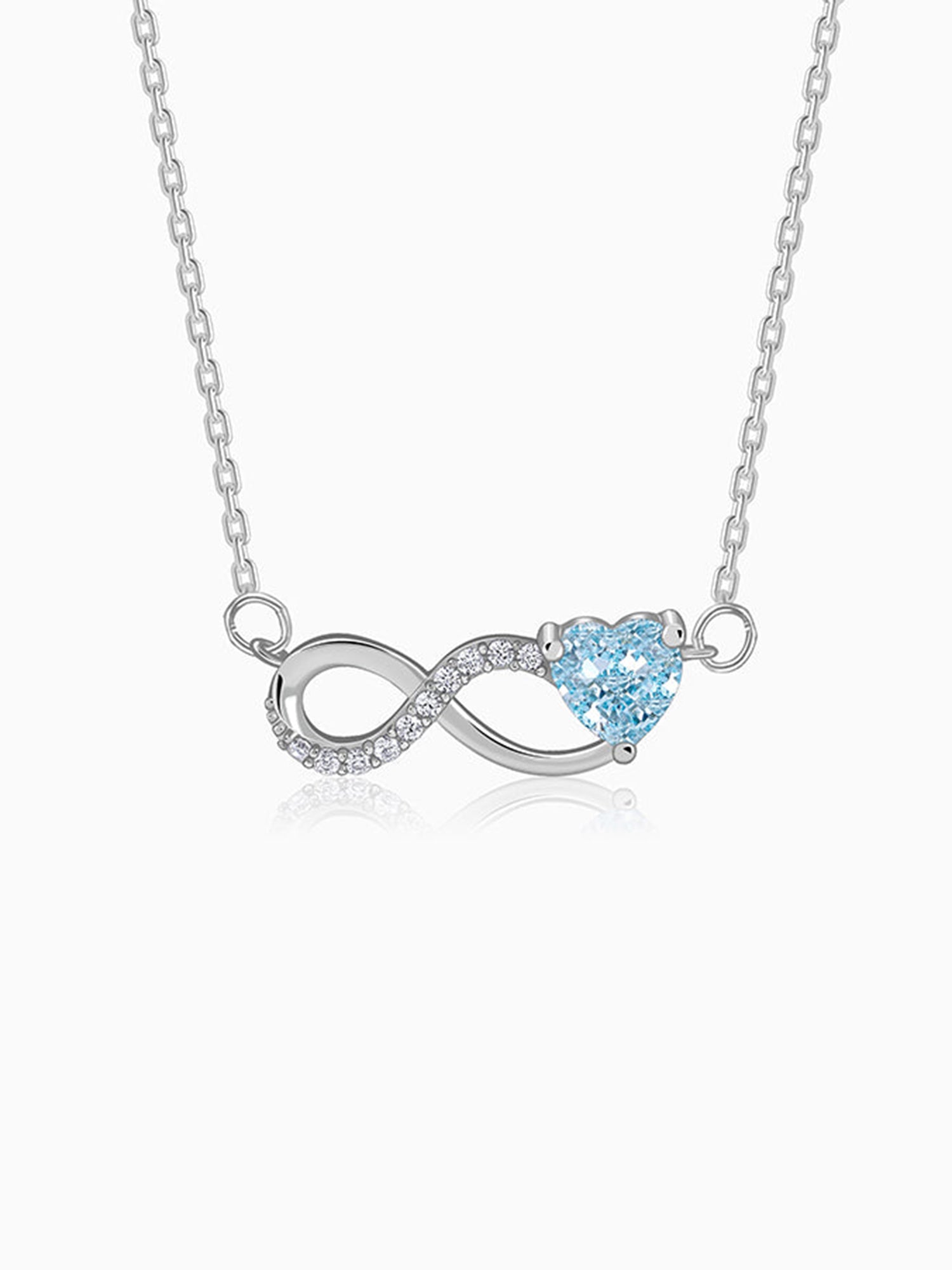 Silver Looped in Love Necklace