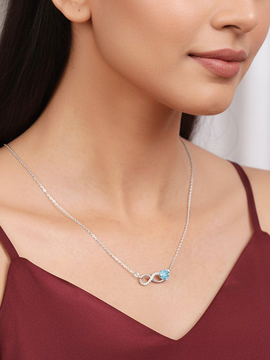 Silver Looped in Love Necklace