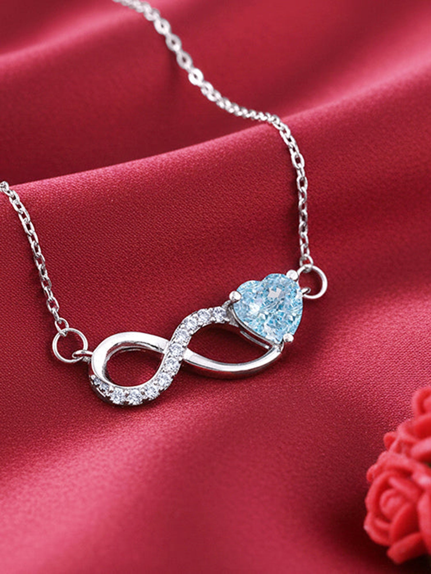 Silver Looped in Love Necklace