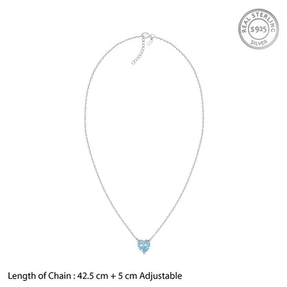 Silver Kiss Me Necklace