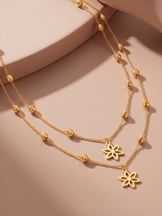 Golden Piece of Me Layered Necklace