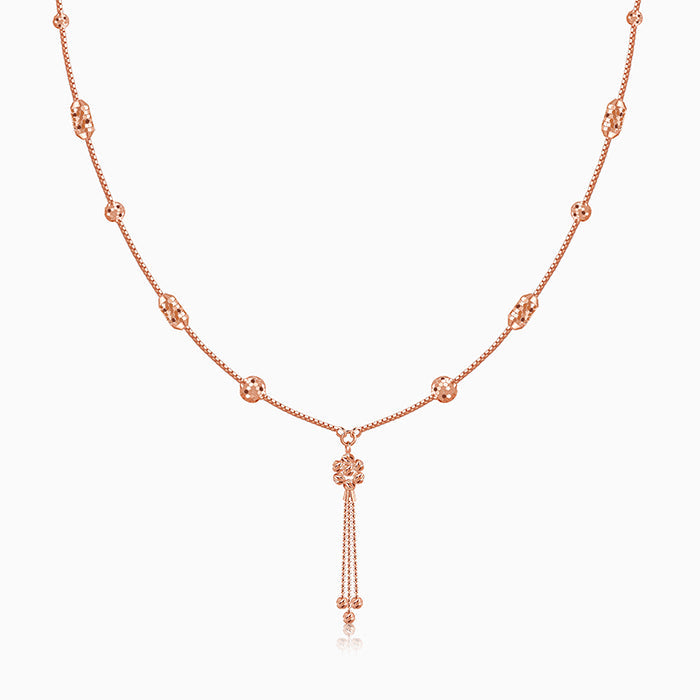 Rose Gold Rain On Me Necklace