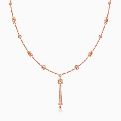 Rose Gold Rain On Me Necklace
