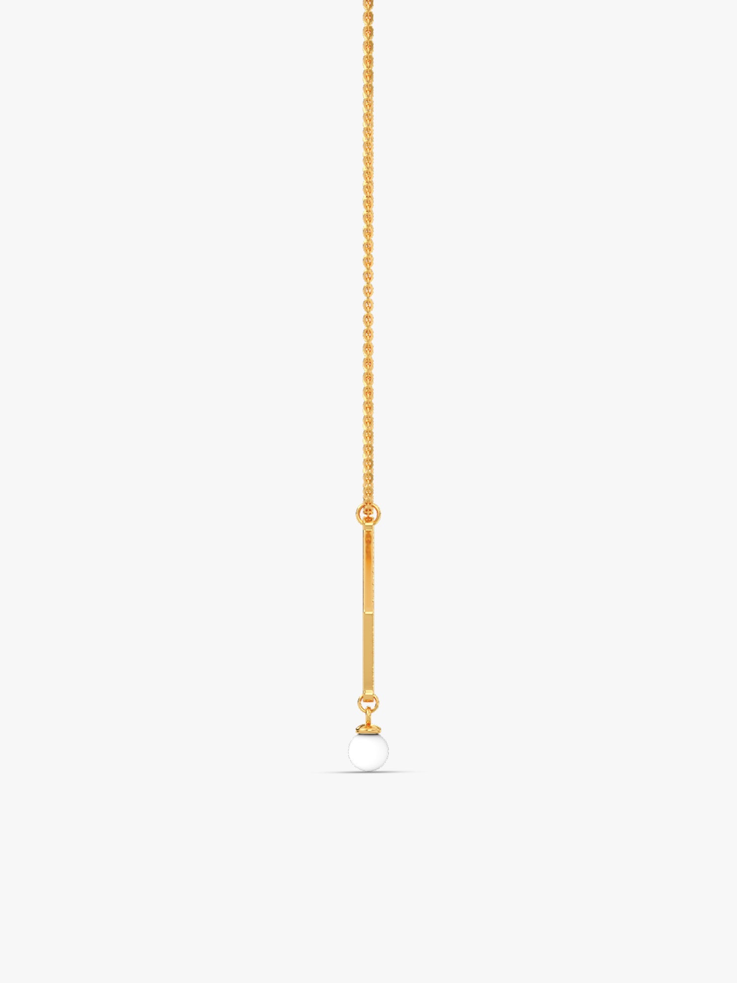 Golden Stay With Me Pendant With Link Chain