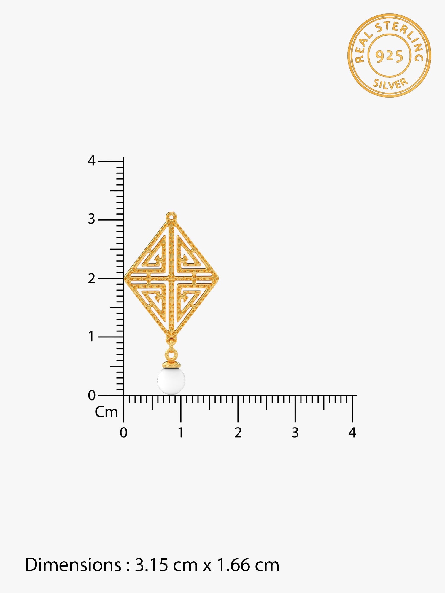 Golden Stay With Me Pendant With Link Chain