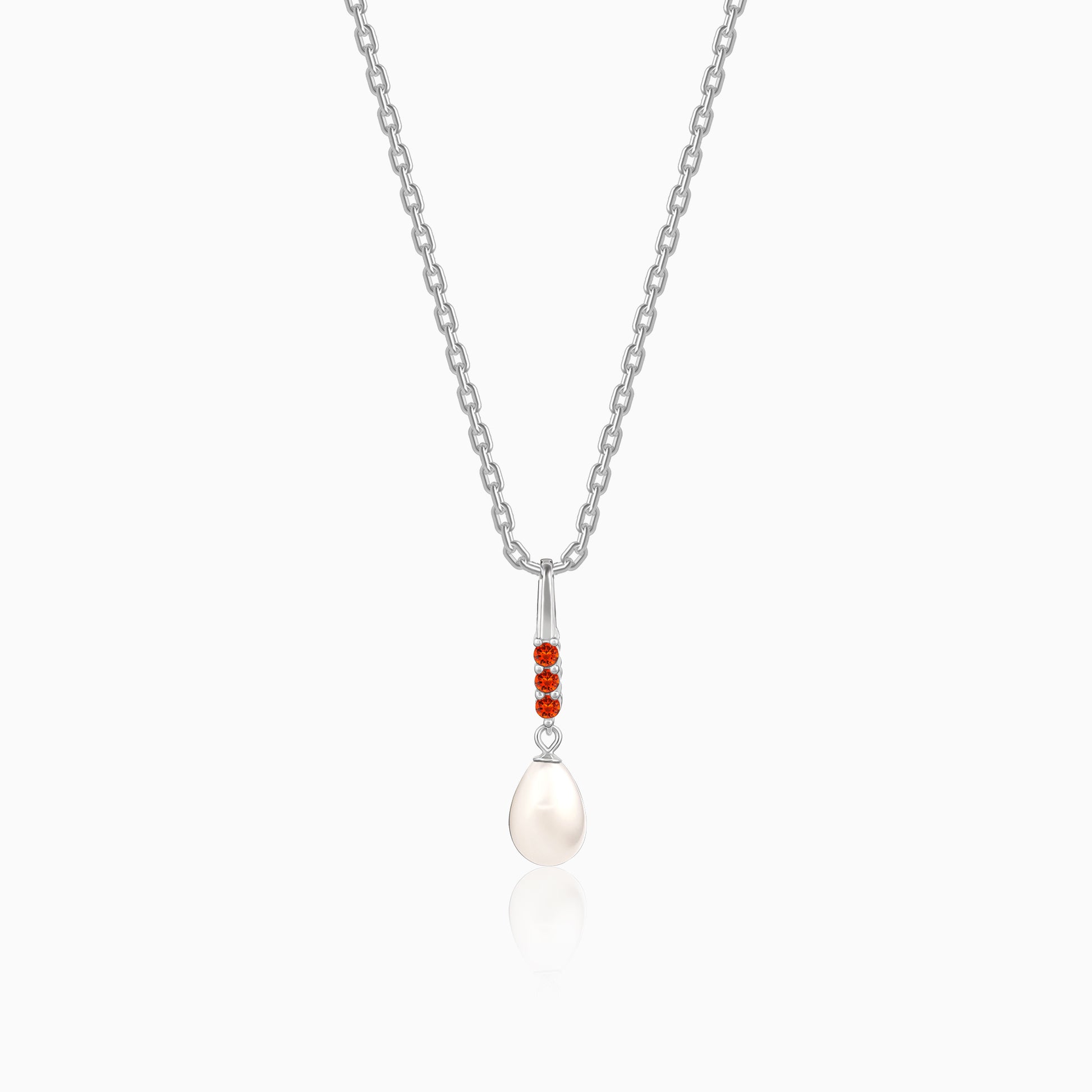 Silver Althea Pendant With Link Chain
