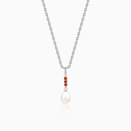 Silver Althea Pendant With Link Chain