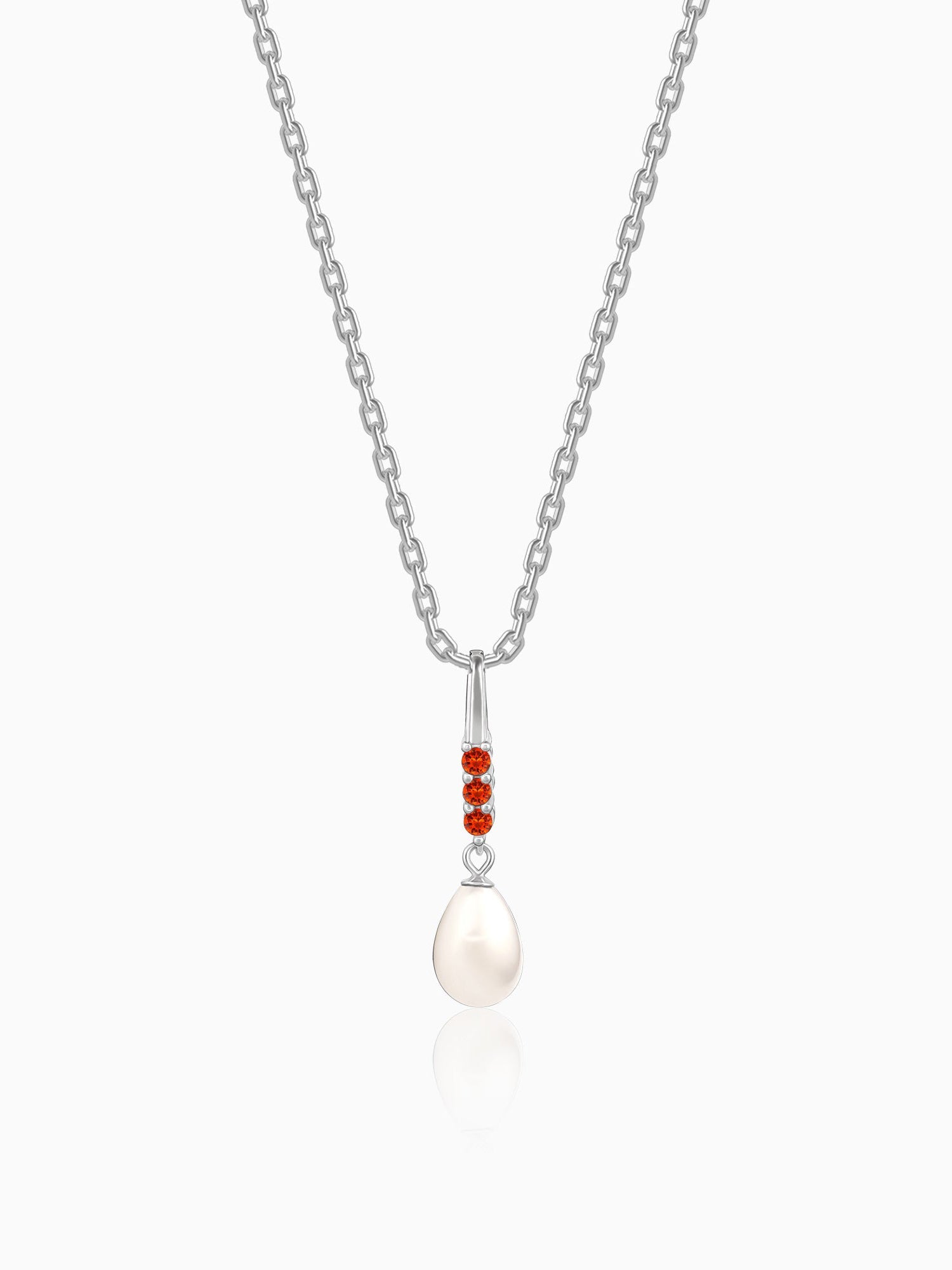 Silver Althea Pendant With Link Chain