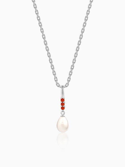Silver Althea Pendant With Link Chain
