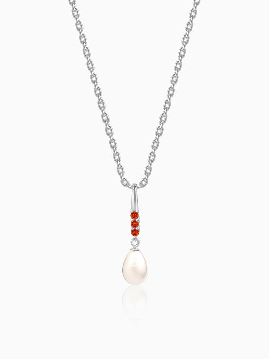 Silver Althea Pendant With Link Chain