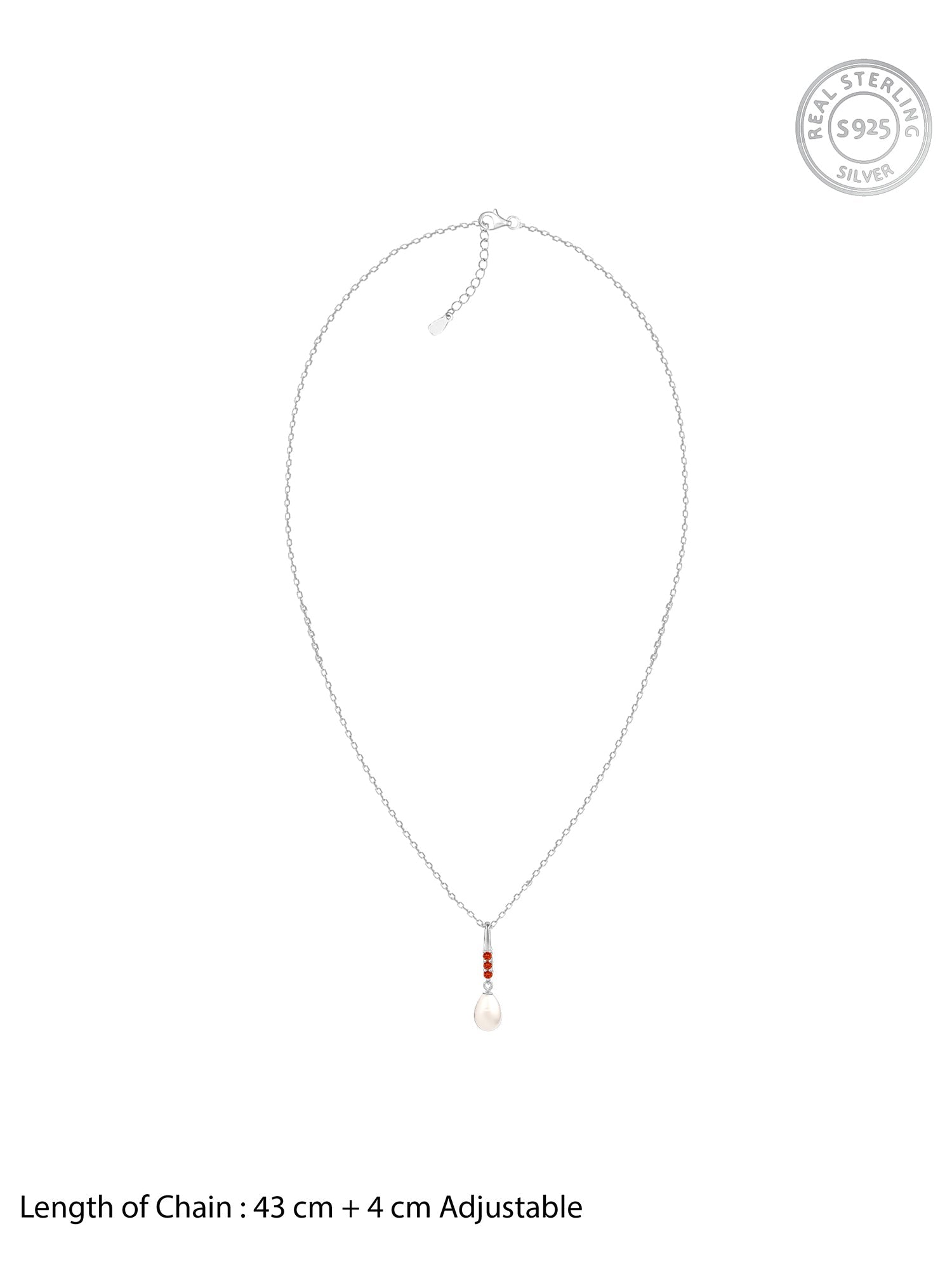 Silver Althea Pendant With Link Chain