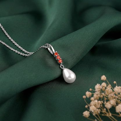Silver Althea Pendant With Link Chain