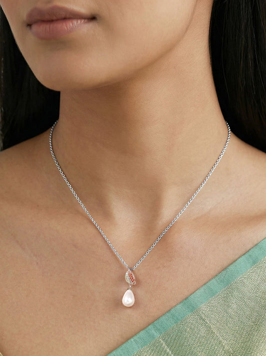 Silver Kalista Pendant With Link Chain