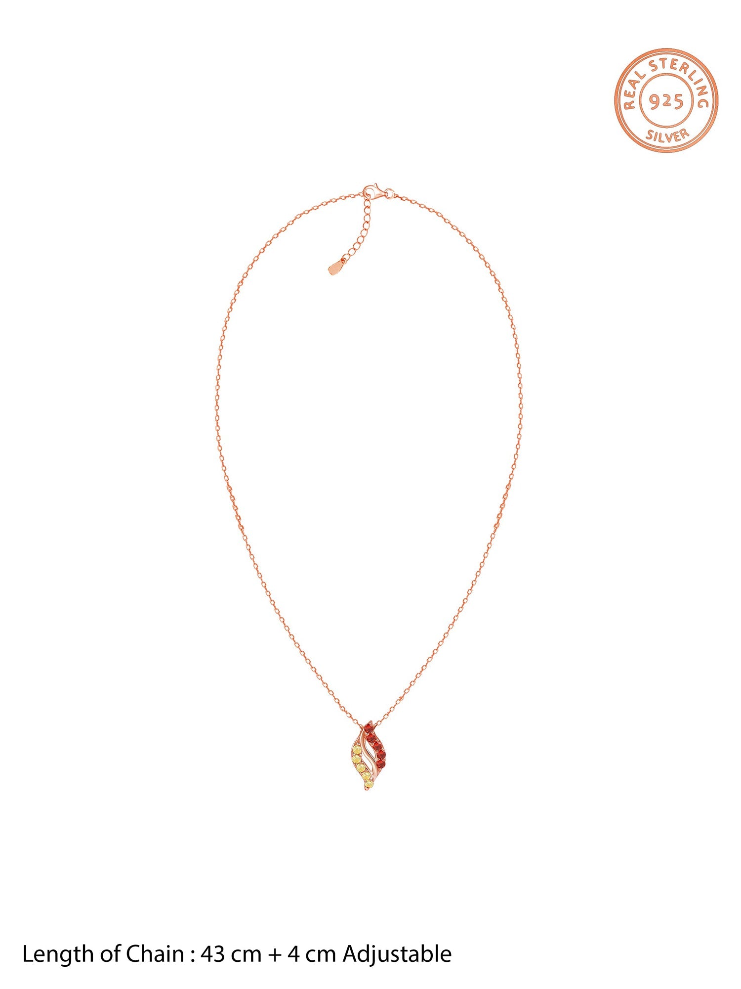 Rose Gold Mazu Pendant With Link Chain