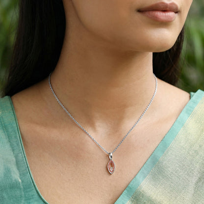 Silver Anahita Pendant With Link Chain