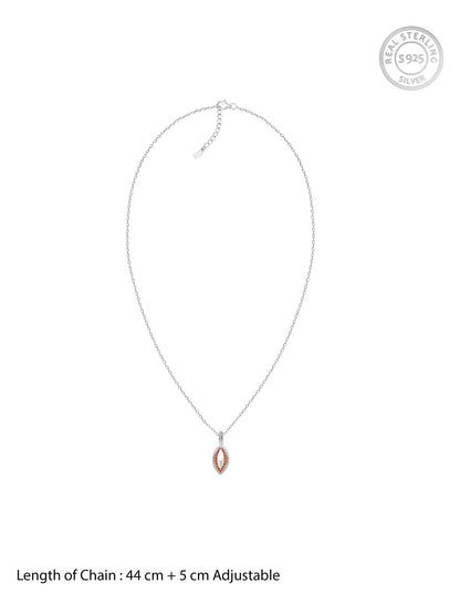 Silver Anahita Pendant With Link Chain