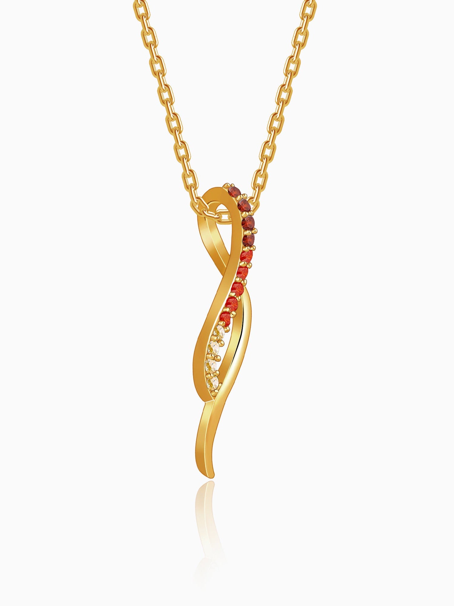 Golden Tanirika Pendant With Link Chain