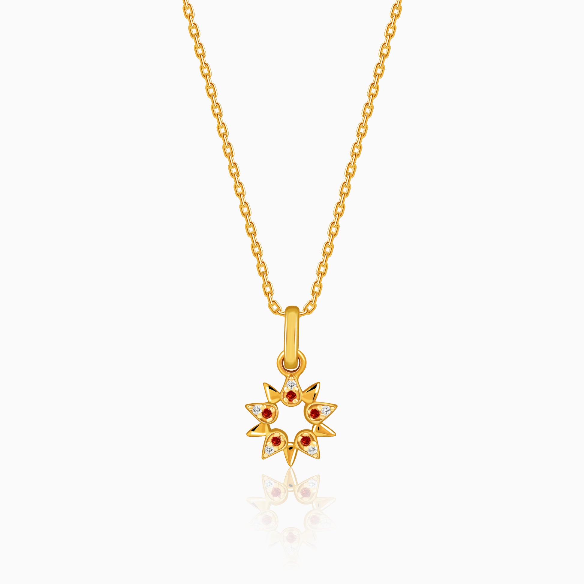 Golden Ereshkigal Pendant With Link Chain