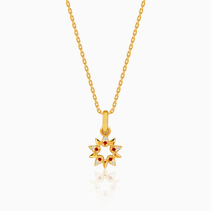Golden Ereshkigal Pendant With Link Chain