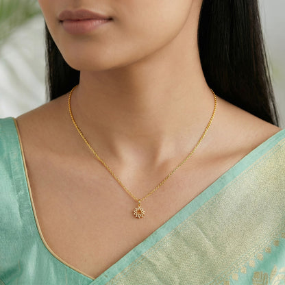 Golden Ereshkigal Pendant With Link Chain
