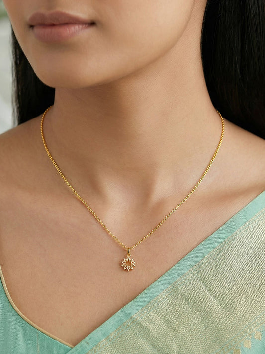 Golden Ereshkigal Pendant With Link Chain