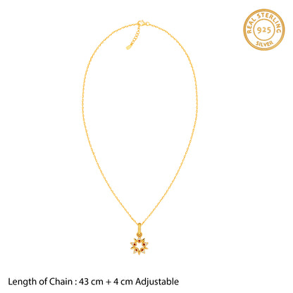 Golden Ereshkigal Pendant With Link Chain