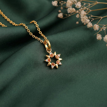 Golden Ereshkigal Pendant With Link Chain