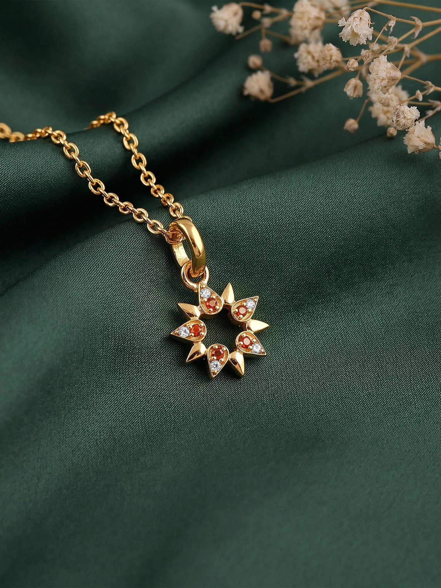 Golden Ereshkigal Pendant With Link Chain