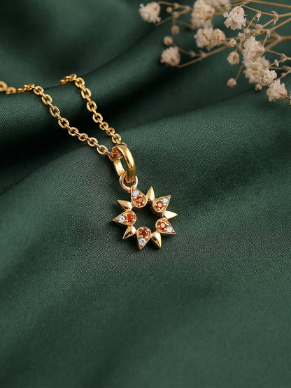 Golden Ereshkigal Pendant With Link Chain