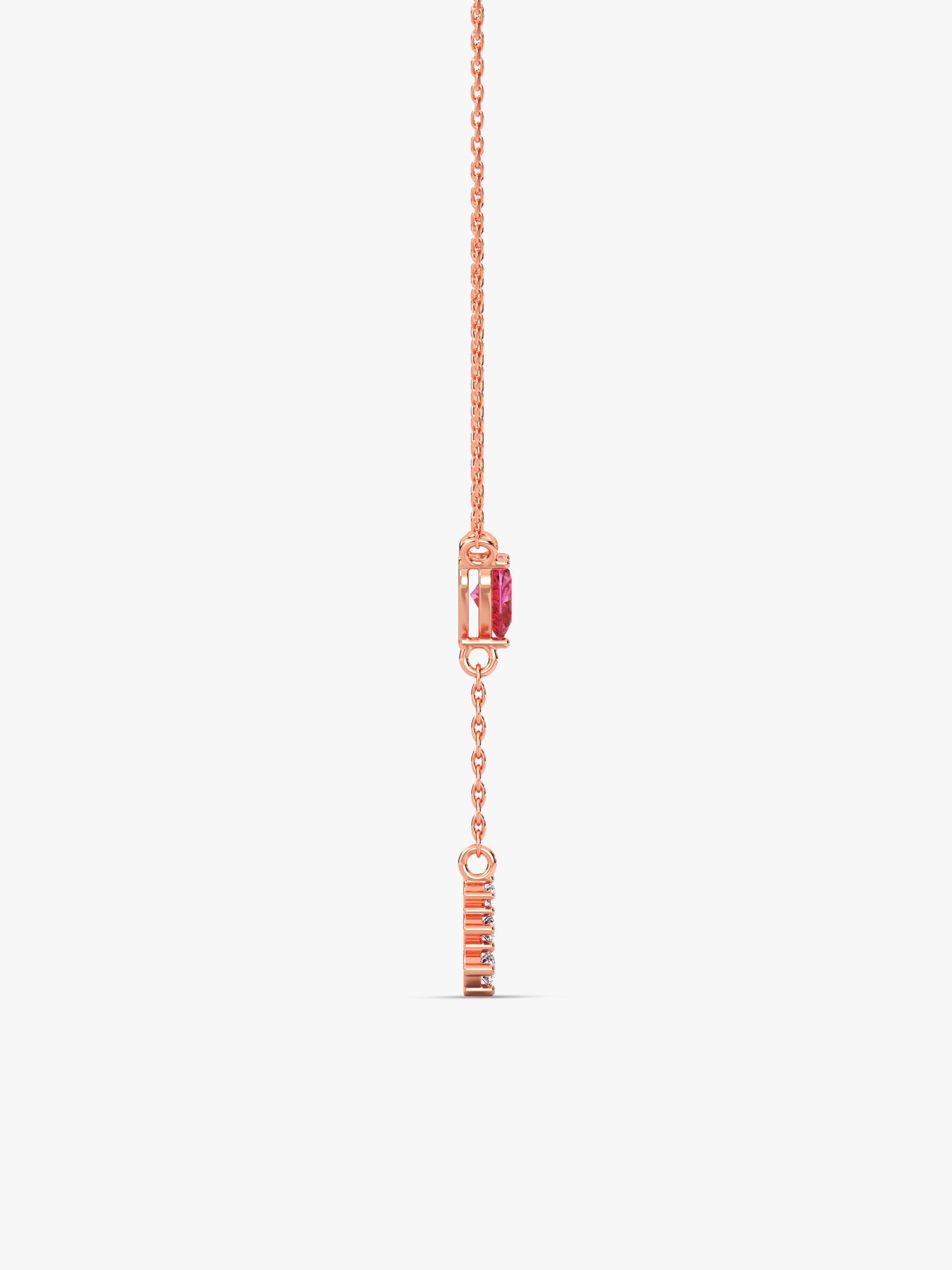 Rose Gold Adore You Lariat Necklace