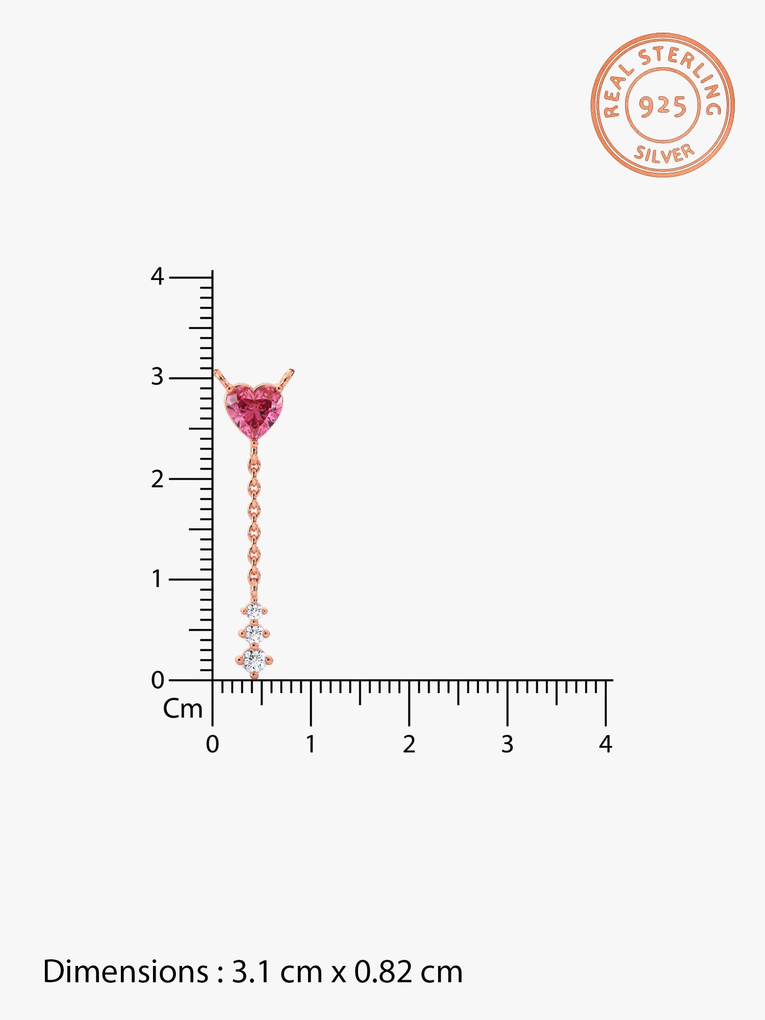 Rose Gold Adore You Lariat Necklace