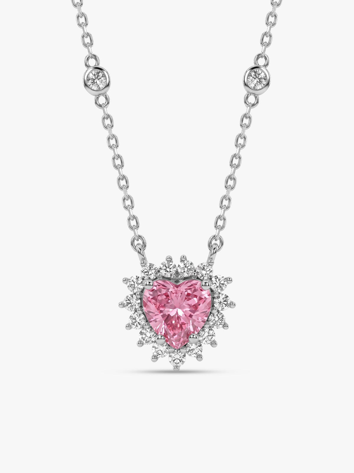 Silver Heart of Light Necklace