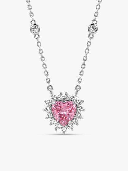Silver Heart of Light Necklace
