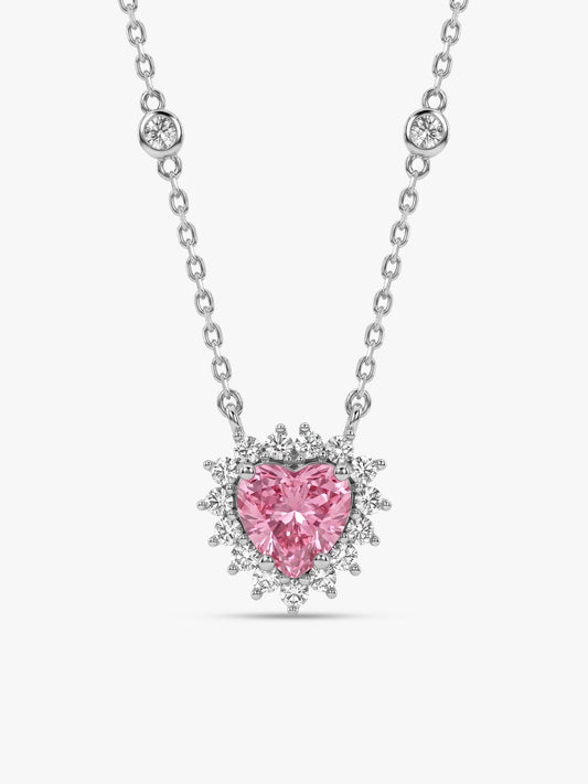 Silver Heart of Light Necklace