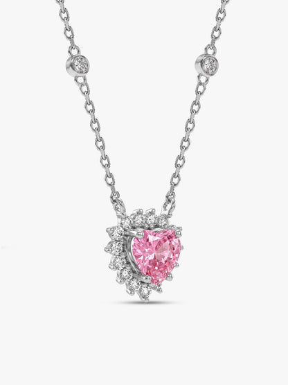 Silver Heart of Light Necklace