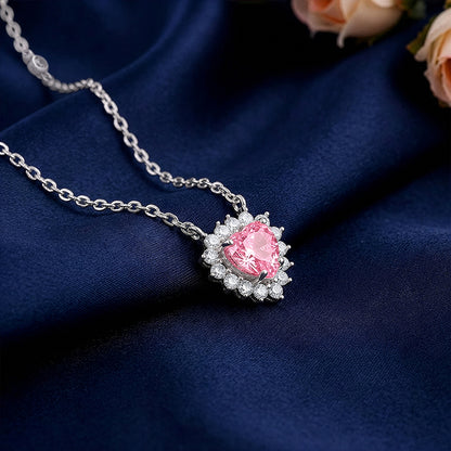 Silver Heart of Light Necklace