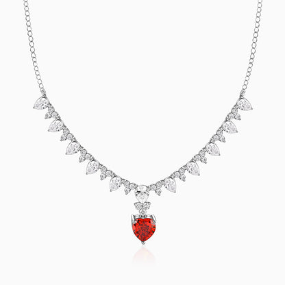Silver Scarlet Promise Necklace