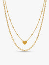 Kriti Sanon Golden Layered Love Necklace