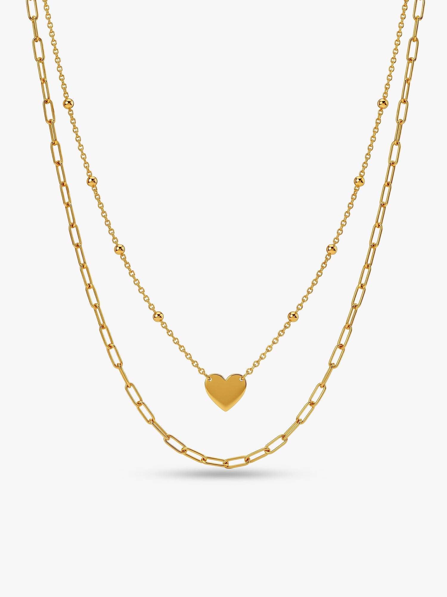 Kriti Sanon Golden Layered Love Necklace