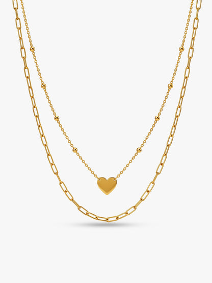 Kriti Sanon Golden Layered Love Necklace