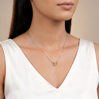 Kriti Sanon Dual Tone Dual Bond Silver Necklace