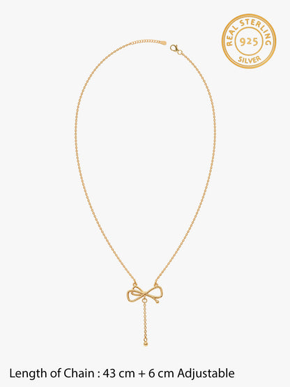 Kriti Sanon Golden Bowtiful Necklace