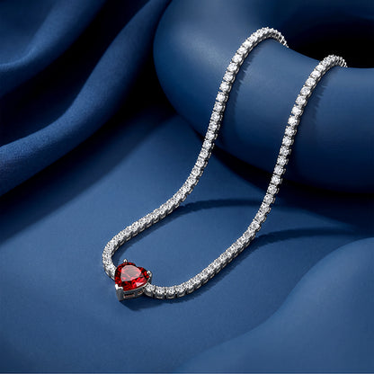 Silver Impressive Heart Necklace