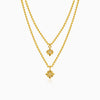 Kriti Sanon Golden Gilded Petal Layered Necklace