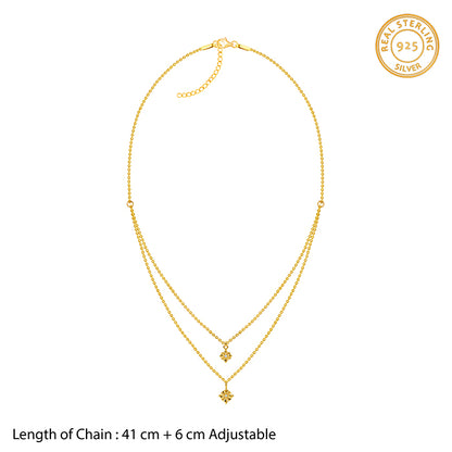 Kriti Sanon Golden Gilded Petal Layered Necklace