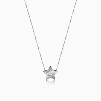 Silver Joy Star Necklace