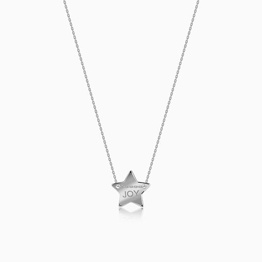 Silver Joy Star Necklace