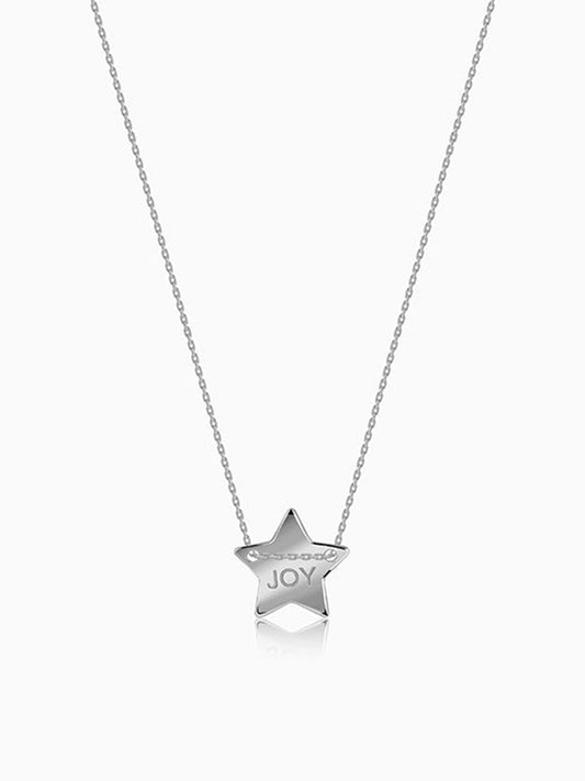 Silver Joy Star Necklace